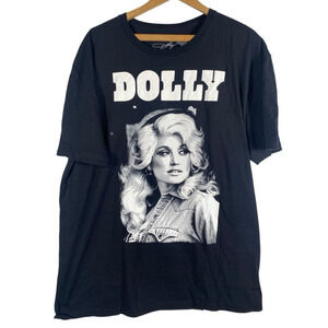 Dolly Graphic Tee - Black - Dolly Parton Print